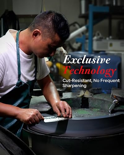 Miniatura 8 de Cuchillo de pelar japonés de 5 pulgadas, cuchillo de cocina pequeño profesional forjado a mano de 5 capas con revestimiento de 9CR18MOV, acero