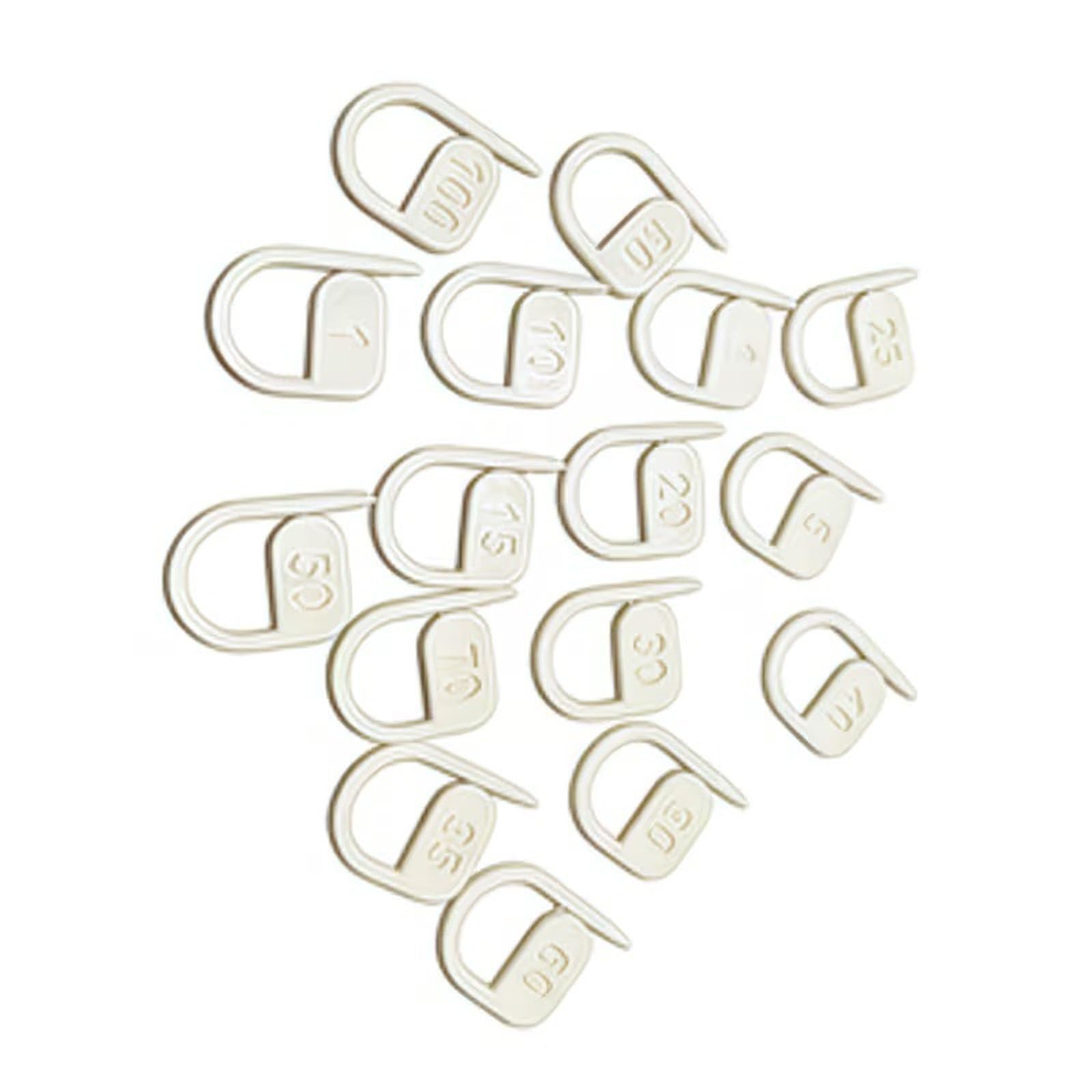 Limtula 16Pcs Numbered Shape Crochet Stitching Markers Colored Stitching Rings for Knitting Yarn Craft Project Numbered Knitting Thread