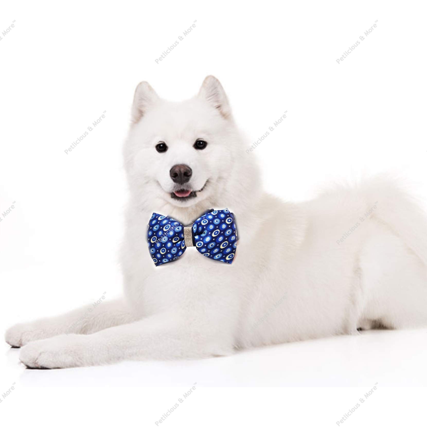 Petlicious & More Party Special Polka Print Strechable Bow Tie for Medium & Adult Dogs Adjustable (12-22 Inch Neck) - Color May Vary (B07R8QVMQZ) Amazon Price History, Amazon Price Tracker