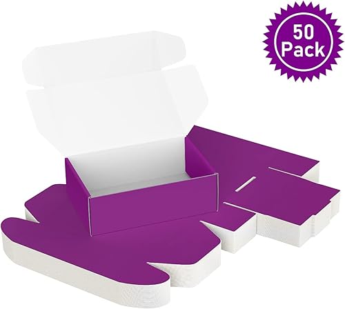 Vista 132 de Paquete de 25 cajas de envío de 4 x 4 x 2 pulgadas, cajas de regalo de San Valentín para el día de la madre, cajas de cartón corrugado, cajas de Rojo