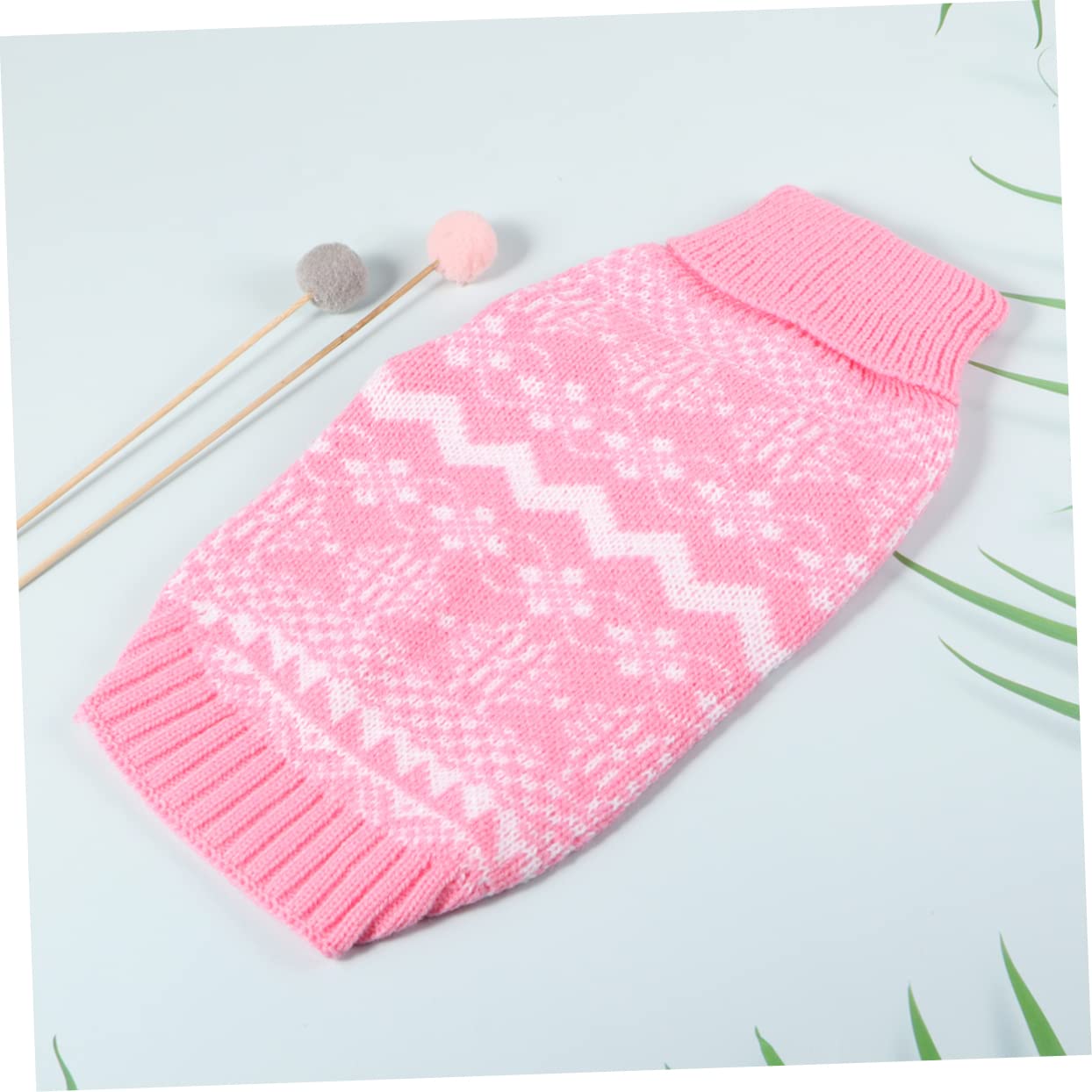 Kisangel 3stücke Winter Pullover Für Hunde Hochwertiger Gestrickter Weihnachts-Sweater Mit Hohem Kragen Für Feste Und Gemütliche Wintertage XXL
