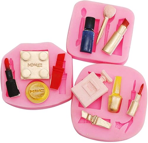 Miniatura 2 de Juego de 4 moldes de silicona para lápices labiales, perfumes, para hacer dulces, chocolate, piruleta, postres, cubitos de hielo, goma, jabón,