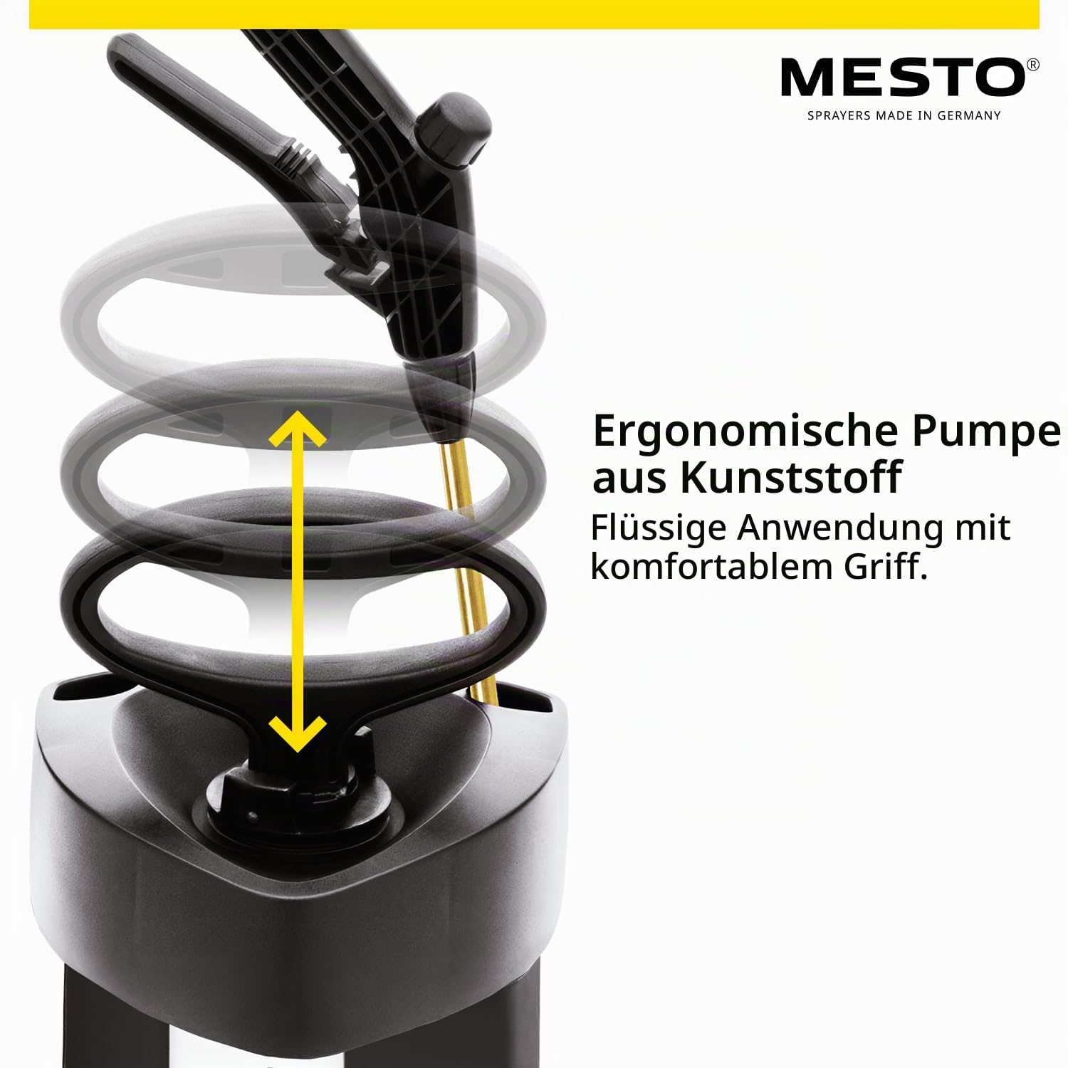 MESTO PICO Black Edition Drucksprühgerät 5L Set inkl. MESTO Regenmesser | Drucksprüher 3 Bar | Drucksprühflasche Haus & Garten | Pumpsprühflasche für Pflanzen | Unkrautvernichter & Pflanzenschutz