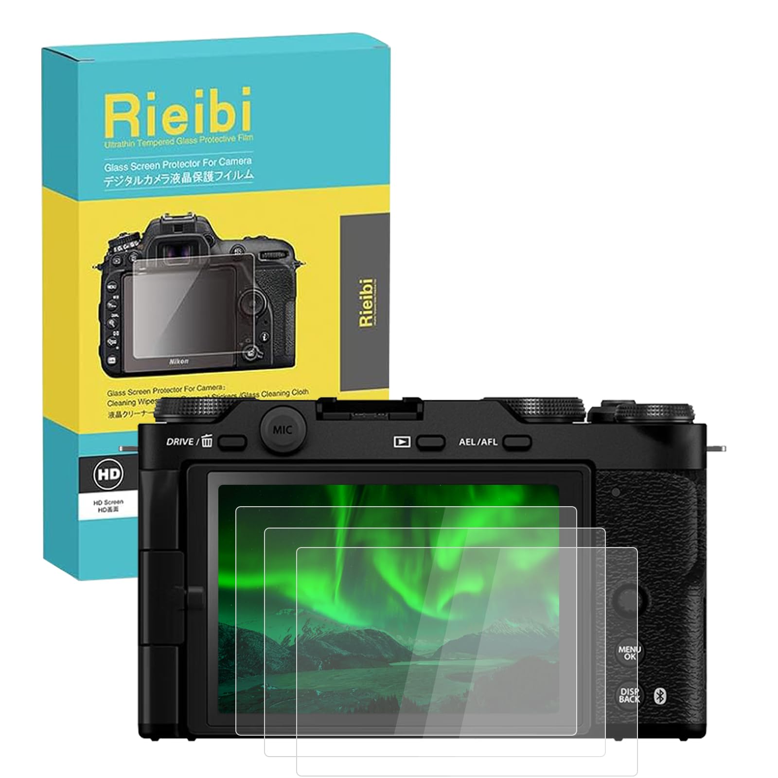 Amazon.com: Rieibi 3 Packs Screen Protector for Fujifilm X-M5/ X