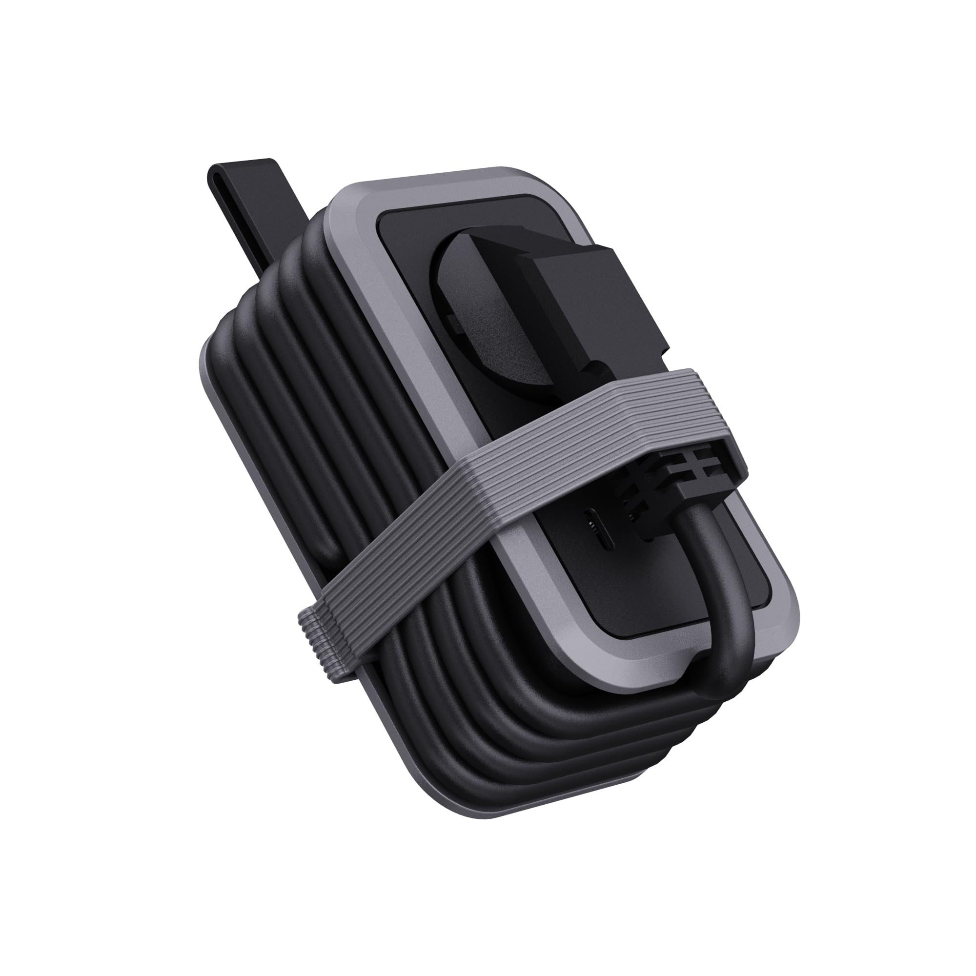 PD20W Reisesteckdose,4 in 1 Steckdosenleiste,Mehrfachsteckdose mit USB und Type C, 3680W 16A Steckdosenverlängerung Steckdosenadapter, Mehrfachstecker mit Datenkabel for iPad iPhone Tablets,Grau