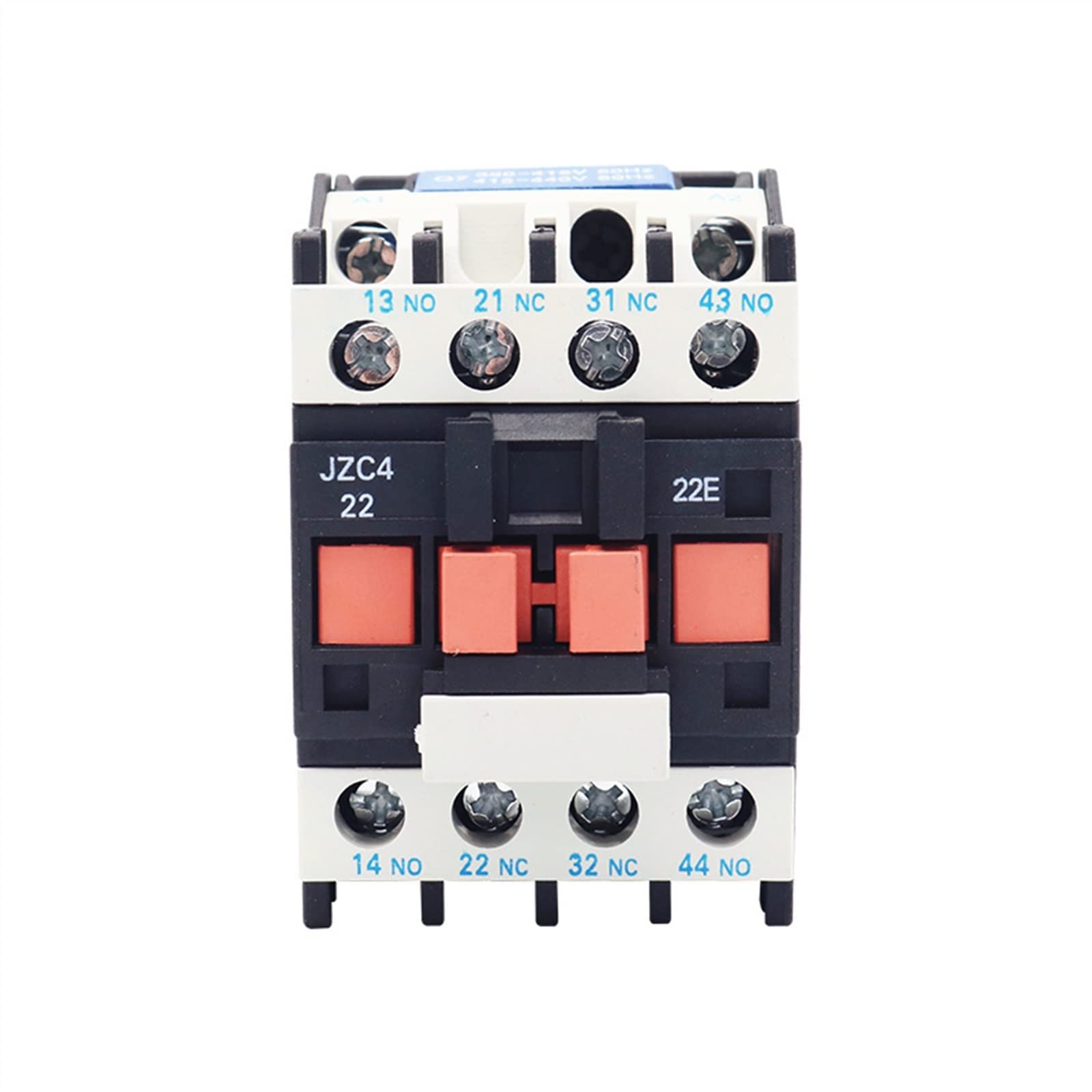AERBNYEQP JZC4-22 31 40 04 13 Intermediate Relay 16A Two Open 50 60Hz Coil 20A 2P Three Pole 2NO 2NC AC Contactor 1Pcs(Jzc4-13,220V)