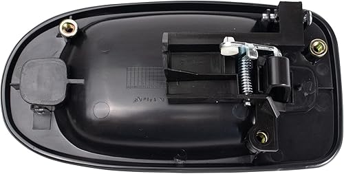 Miniatura 651 de TRQ Manija de la puerta exterior trasera izquierda del lado del conductor negra compatible con Honda Civic 2001-2005