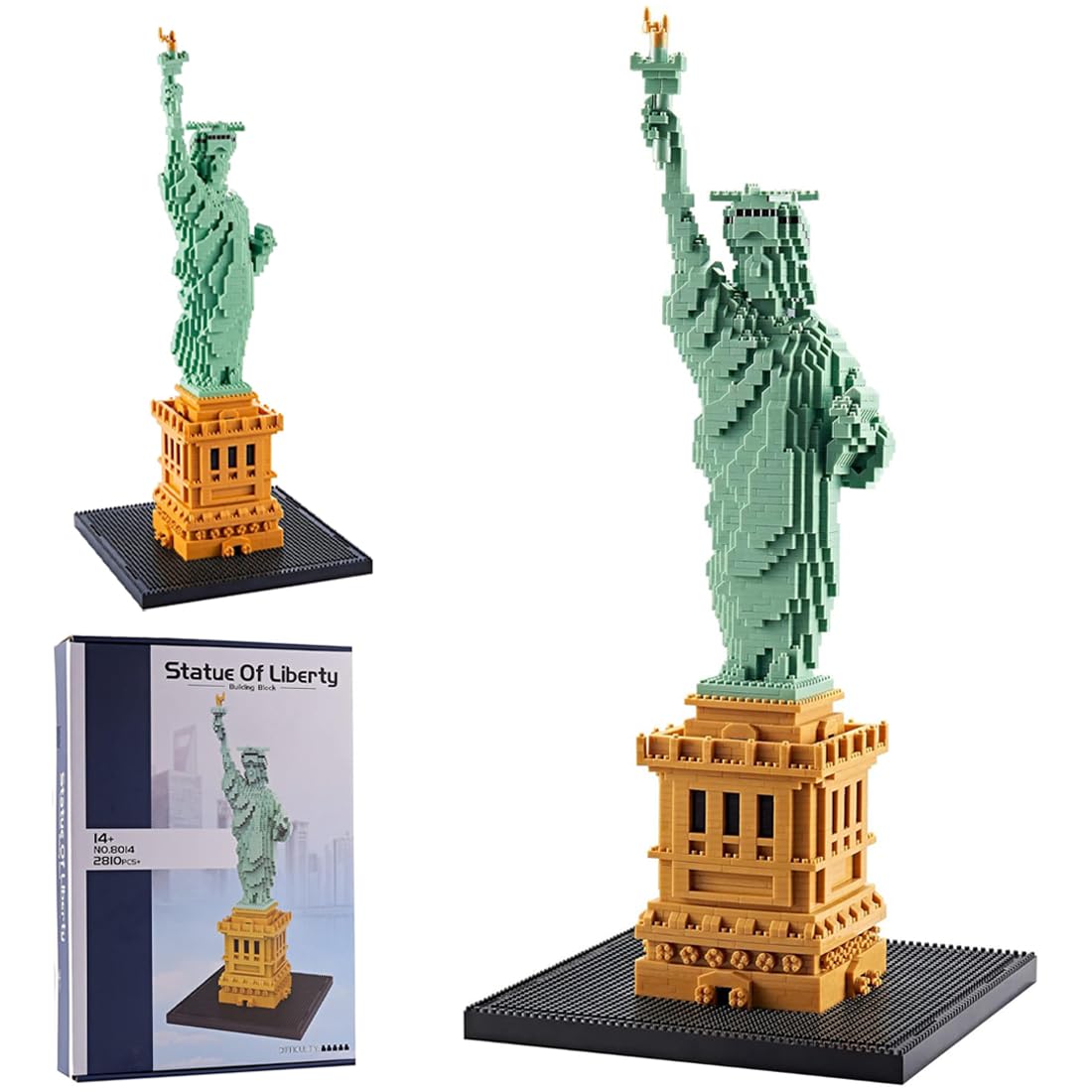 Estatua de la Libertad Maqueta Juegos de Construcción, 2810 Piezas Conjunto de Construcción Londres Landmark Arquitectura, Nano Micro Bloques de Construcción No Compatible con las Grandes Marcas
