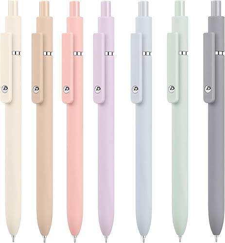 Miniatura 1 de Vanhench Suministros escolares, bolígrafos de gel estéticos, punta fina de 0.020 in, bonitos bolígrafos negros para oficina, accesorios de