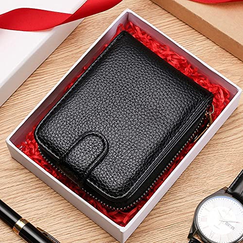 Men Credit Card Holder Purse Unisex Business Wallet Card Bag Organizer Women Money Bag Coin Bag (Brown)3