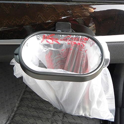 Miniatura 6 de shlutesoy Basurero para coche, marco de basura, mini colgante para coche, bolsa de basura para interior del coche