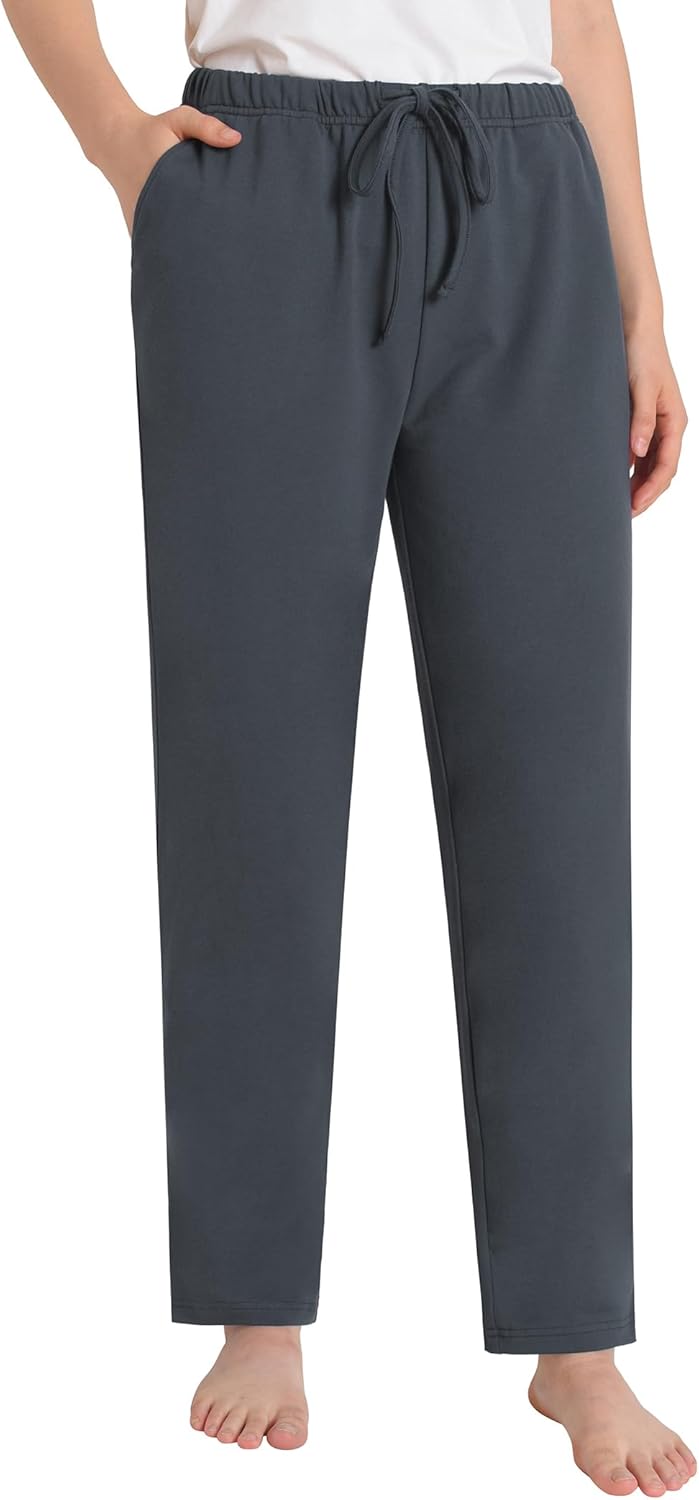 Weintee Women's Petite Cotton Pants with Pockets