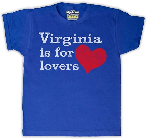 Virginia is for Lovers Slogan Kinder TShirt Amazon.de Bekleidung