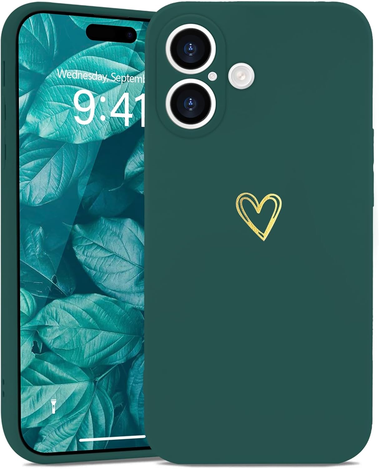 Wirvyuer for iPhone 16 Case Cute Heart Pattern Soft Shockproof Protective Silicone Phone Case for Wo… Wirvyuer for iPhone 16 Case Cute Heart Pattern Soft Shockproof Protective Silicone Phone Case for Wo…