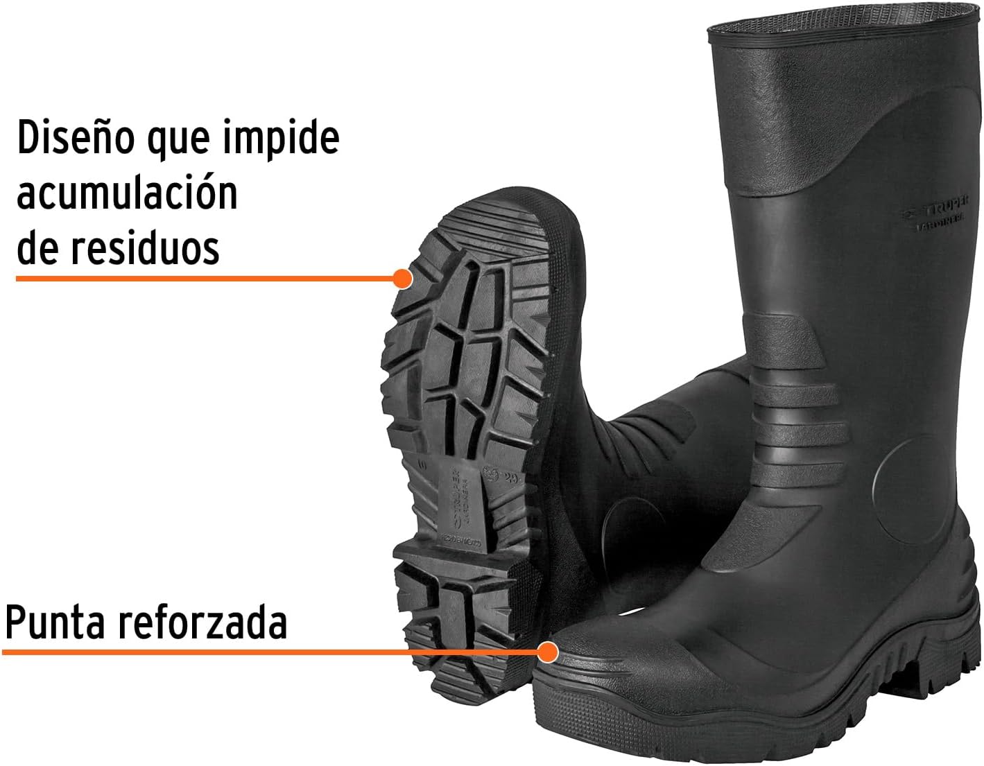 Truper Planter Boots, Non-Slip Sole