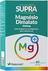 Herbamed Supra Magnésio Dimalato - 500Mg 60 Cápsulas -