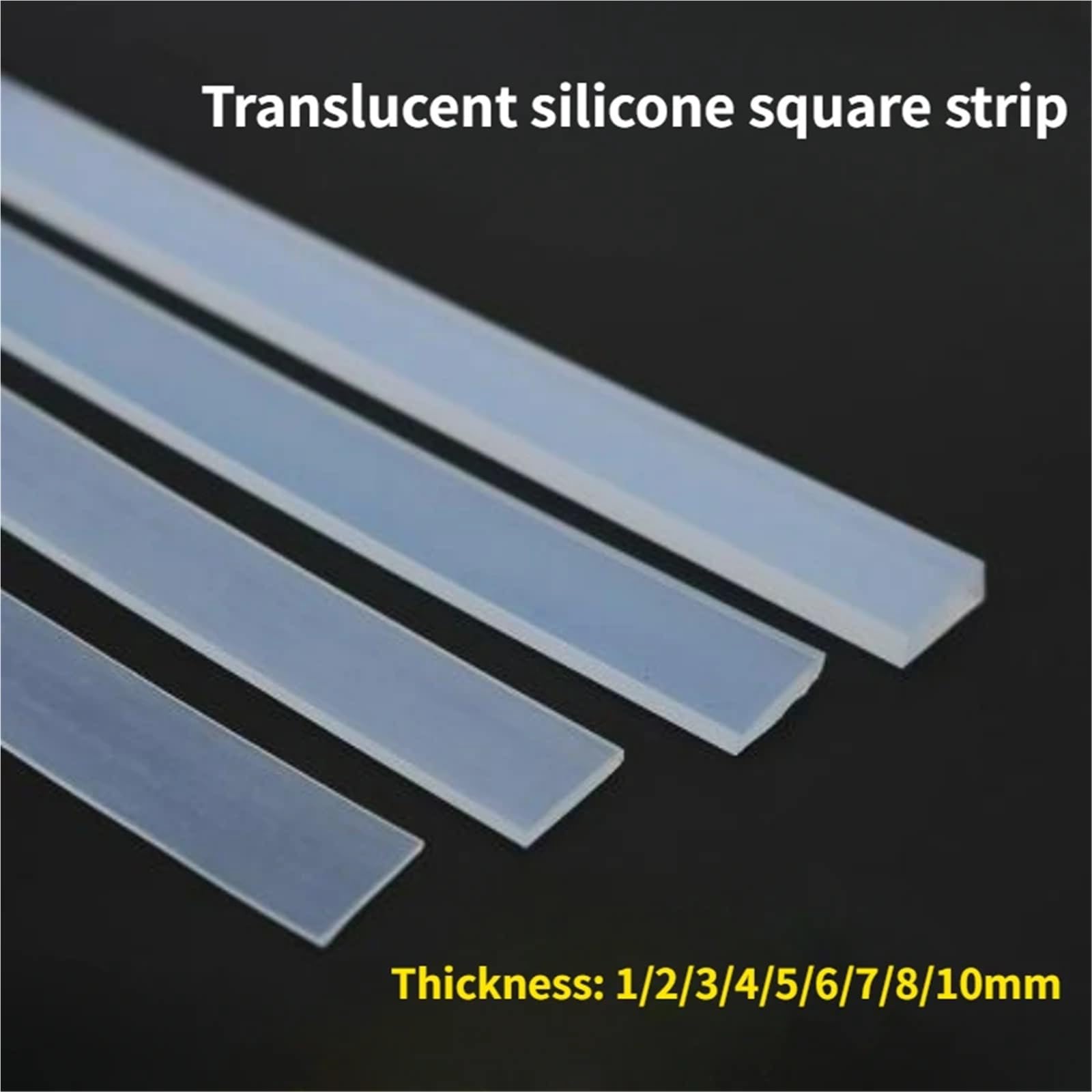 Tira de sellado de silicona, resistente al aceite, antideslizante, absorbe los golpes para el hogar, cocina, aplicaciones automotrices, compatibilidad con altas temperaturas