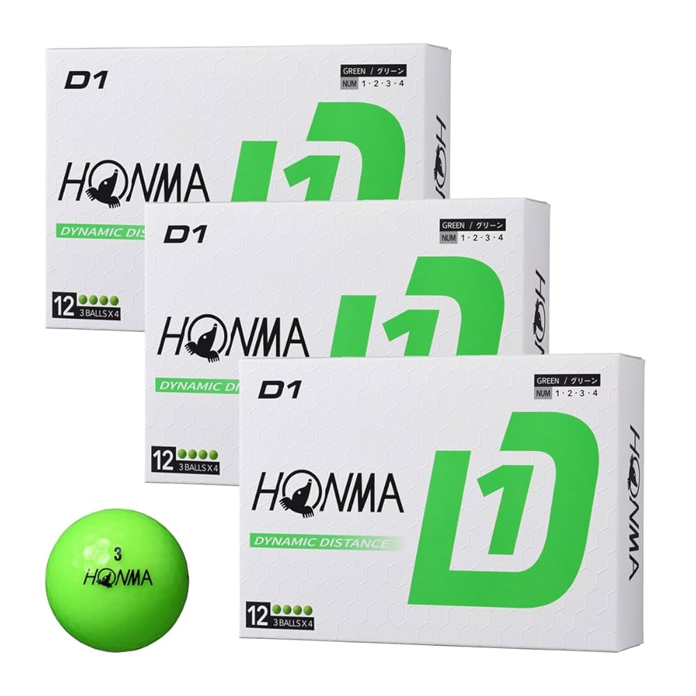 【新品】本間ゴルフ D1 2024モデル 3ダースBT2401 ×10セット Amazon.co.jp: 《3ダースセット》HONMA D1 ゴルフボール
