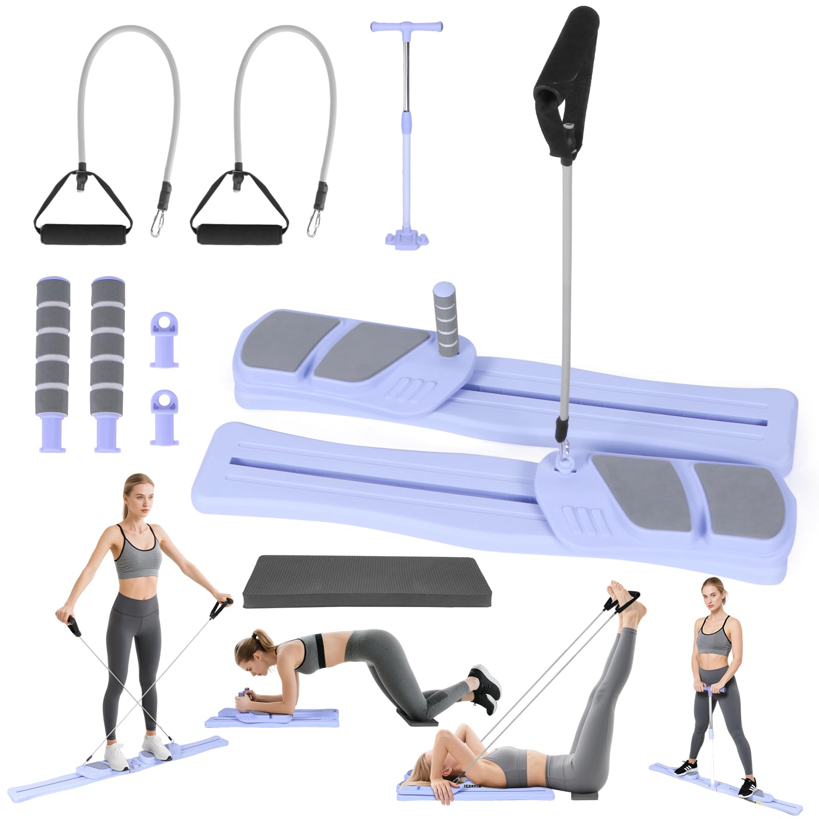 Pilates Board Pilates Gerät für Home Workout Und Training Zuhause Vielseitiger Trainer für Gesundheitstraining Gym Zuhause Cardio Yoga Workout