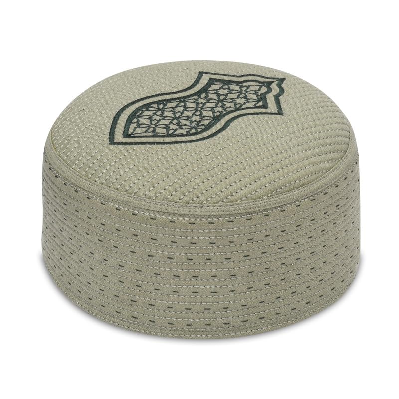 Muslim Namaz Cap for Men | Premium Embroidered Islamic Skull Cap | Traditional Taqiyah Prayer Topi-picture-32