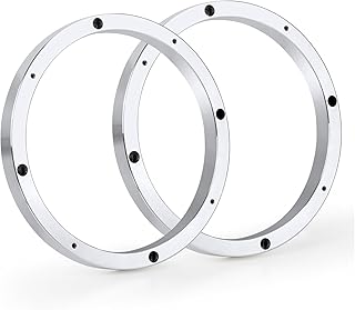 6.5" Speaker Spacers, 0.63" Thickness Metal Speaker Adapter Rings for Cars/Boats/Trucks/RV Custom Subwoofer Mounting
