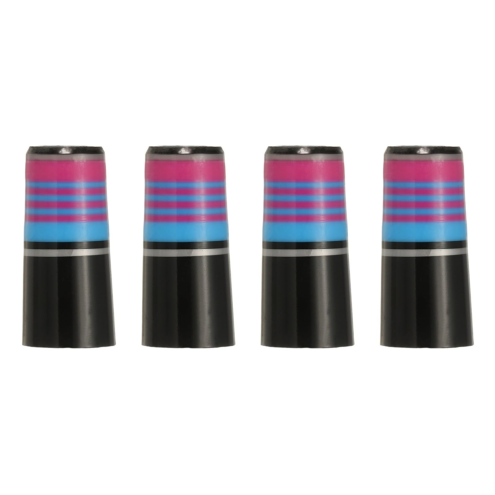 YELARXI Golf Iron Ferrules, Golf Club Ferrules Fits 0.35In Tapered Steel Shafts Plastic Golfing Accessories 10Pack & Pink/Blue/Black-Fitting for (Golfing Club Repair/Replacement)