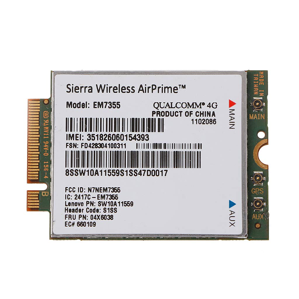 Ontracker EM7355 Gobi5000 4G LTE WWAN Card 04W3801 For Lenovo X240 W540 T440P T431S