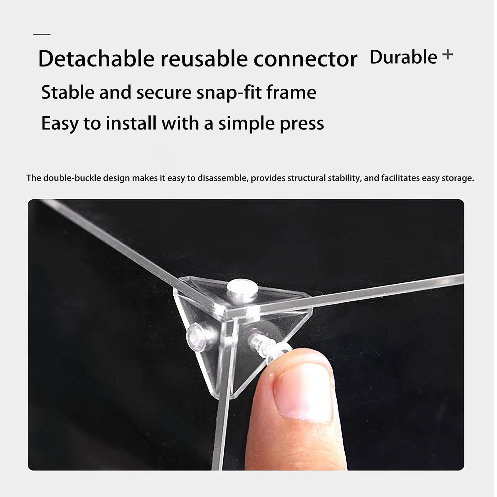 Vitrine für LE*GO 21327 Schreibmaschine, staubdichte, transparente Acryl-Vitrine für Spielzeug und Sammlerstücke (Holzton, 2 mm)