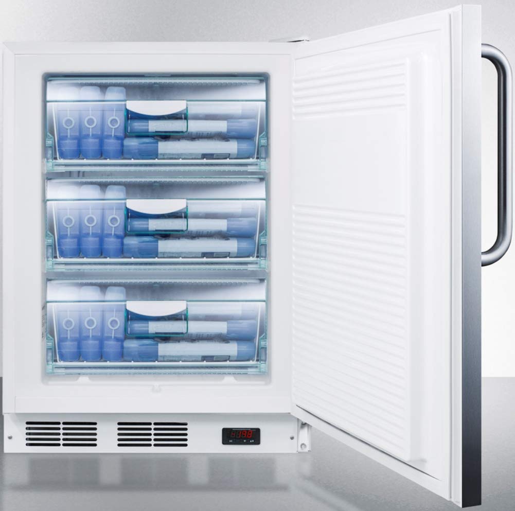 Summit Vt65ml7cssada Upright Freezer, Stainless Steel on Fridge.com - View 4