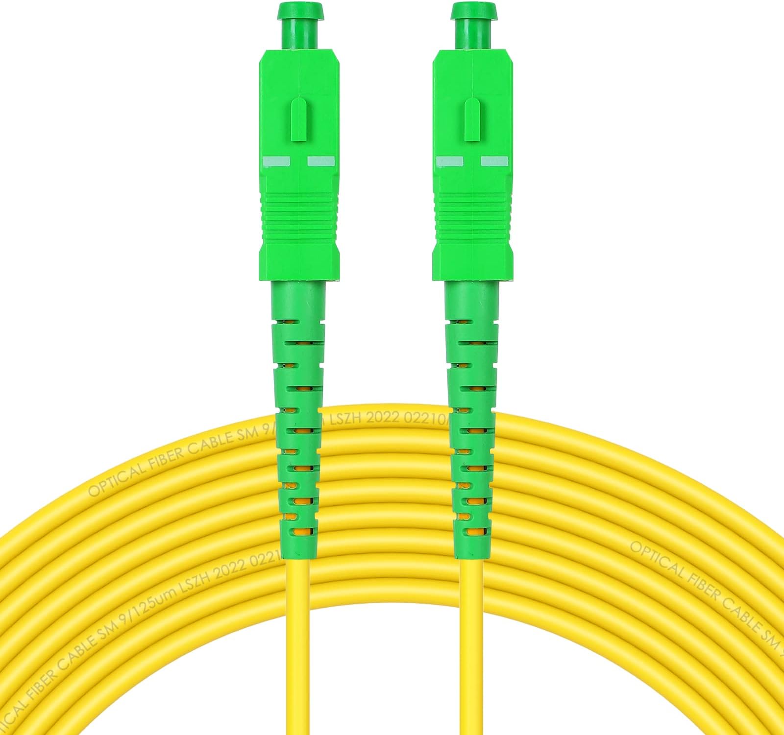 SC/APC-SC/APC Fiber Optic Jumper Cable Single Mode Extension Patch Cord (1m)