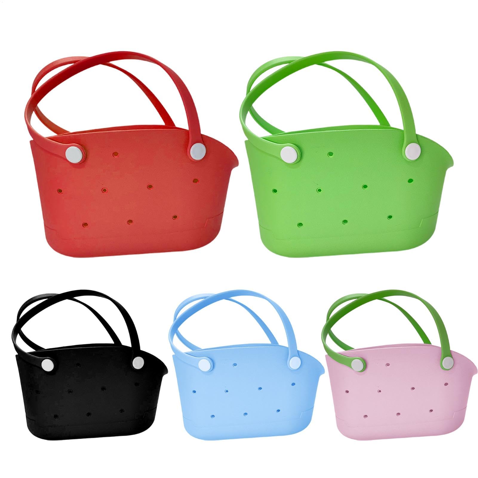 Bolsa de playa de goma, bolso de goma Pequeña bolsa de playa impermeable