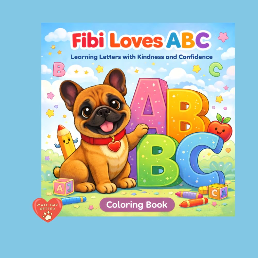 Fibi Loves ABC: Learning Letters with Kindness and Confidence (Fibi Coloring Book)