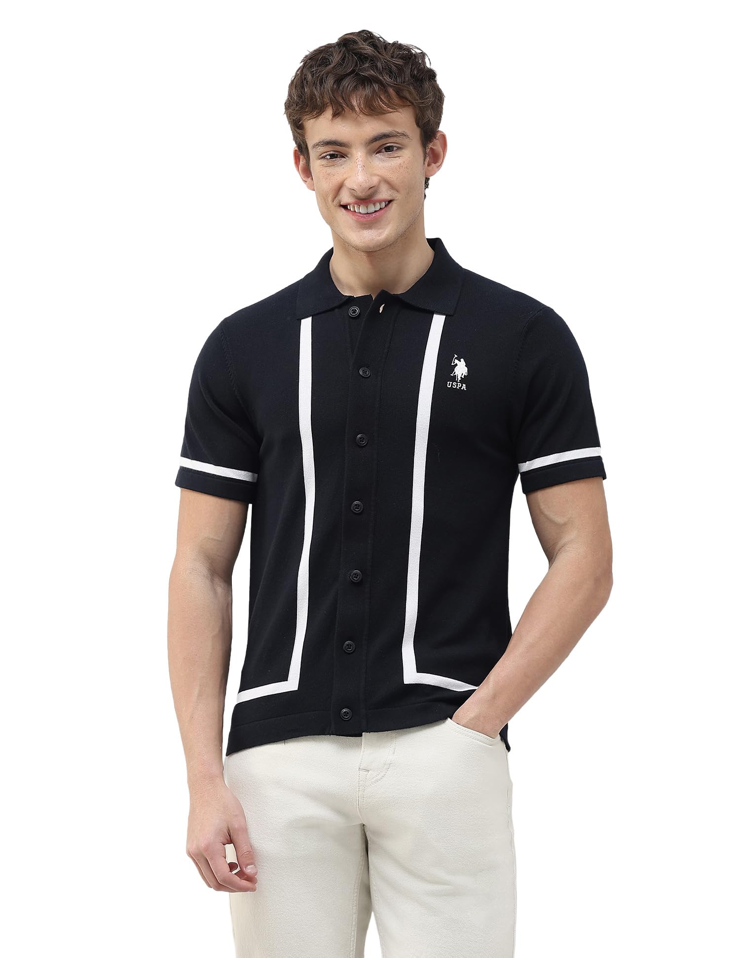 u.s. polo assn. U.s.Polo Association Men's Knitted Slim fit Shirt-picture-29