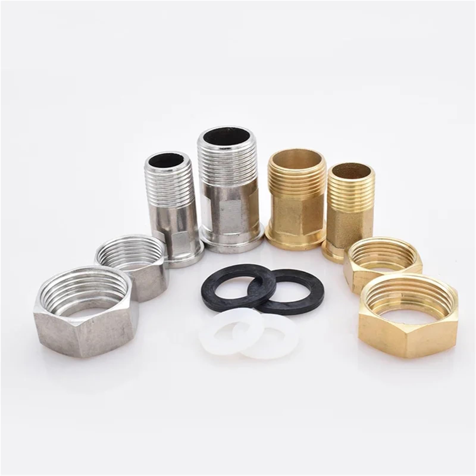 1/2" 3/4" 1" 1-1/4" 1-1/2" 2" Female Male Thread Brass Pipe Fitting Coupler Connector For Water Meter(NO8)