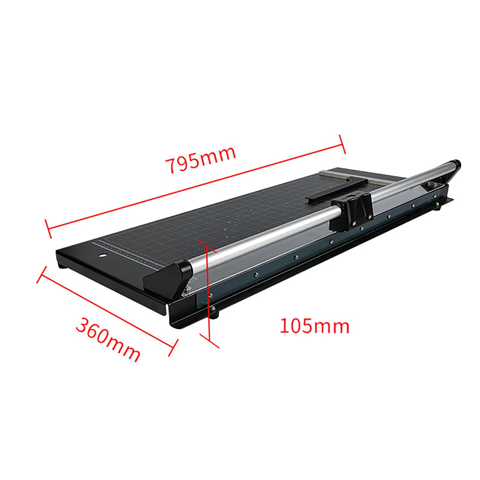 Taglierina rotante per carta fotografica, tagliacarte manuale per un facile taglio, ideale per uffici, scuole e artigianato, dimensioni tavolo da taglio 795 x 360 mm