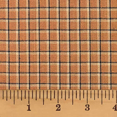 Antique Mustard Homespun Cotton Plaid Fabric By Jcs - Sold By The Yard #TOP10