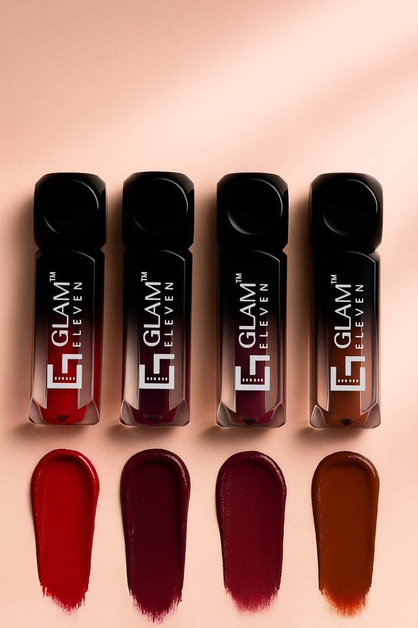 4Pcs Matte Liquid Lipstick Set, Waterproof, Long-Lasting, Lightweight & Non-Drying, Pack of 4, Mixed Shades-image-46
