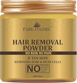 QURA Natural & Organic Hair Removal Powder, All Hair & Skin Type, 100gm