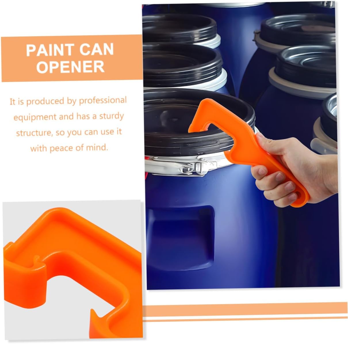 10pcs Bucket Lid Opener Tool Sturdy Plastic Gallon Barrel Opener for Paint Pail