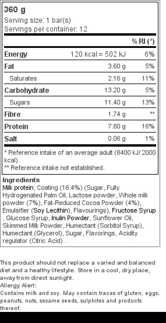 Prozis 12 x Protein Snack 30 g Chocolat-noisette