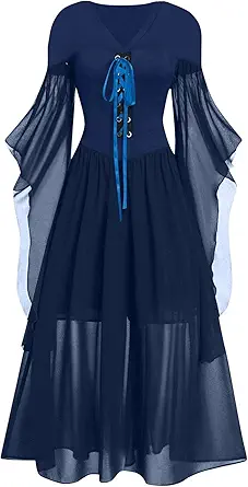 OIOLOYJM Witch Costume Women Sexy Plus Size Renaissance Vampire Gothic Halloween Costumes Woman 2025 Clothes Dresses