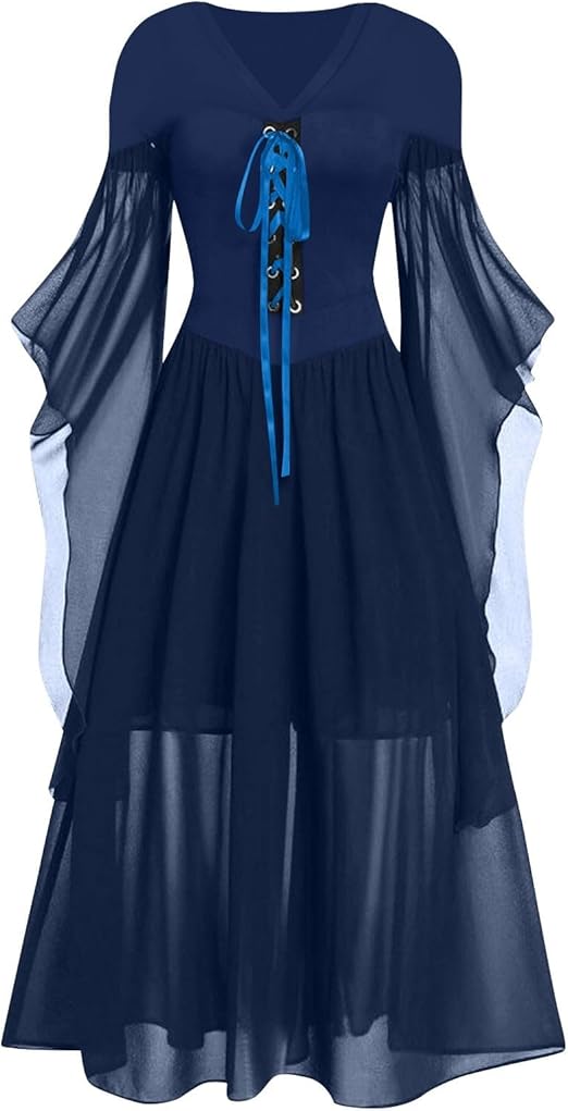 OIOLOYJM Witch Costume Women Sexy Plus Size Renaissance Vampire Gothic Halloween Costumes Woman 2025 Clothes Dresses