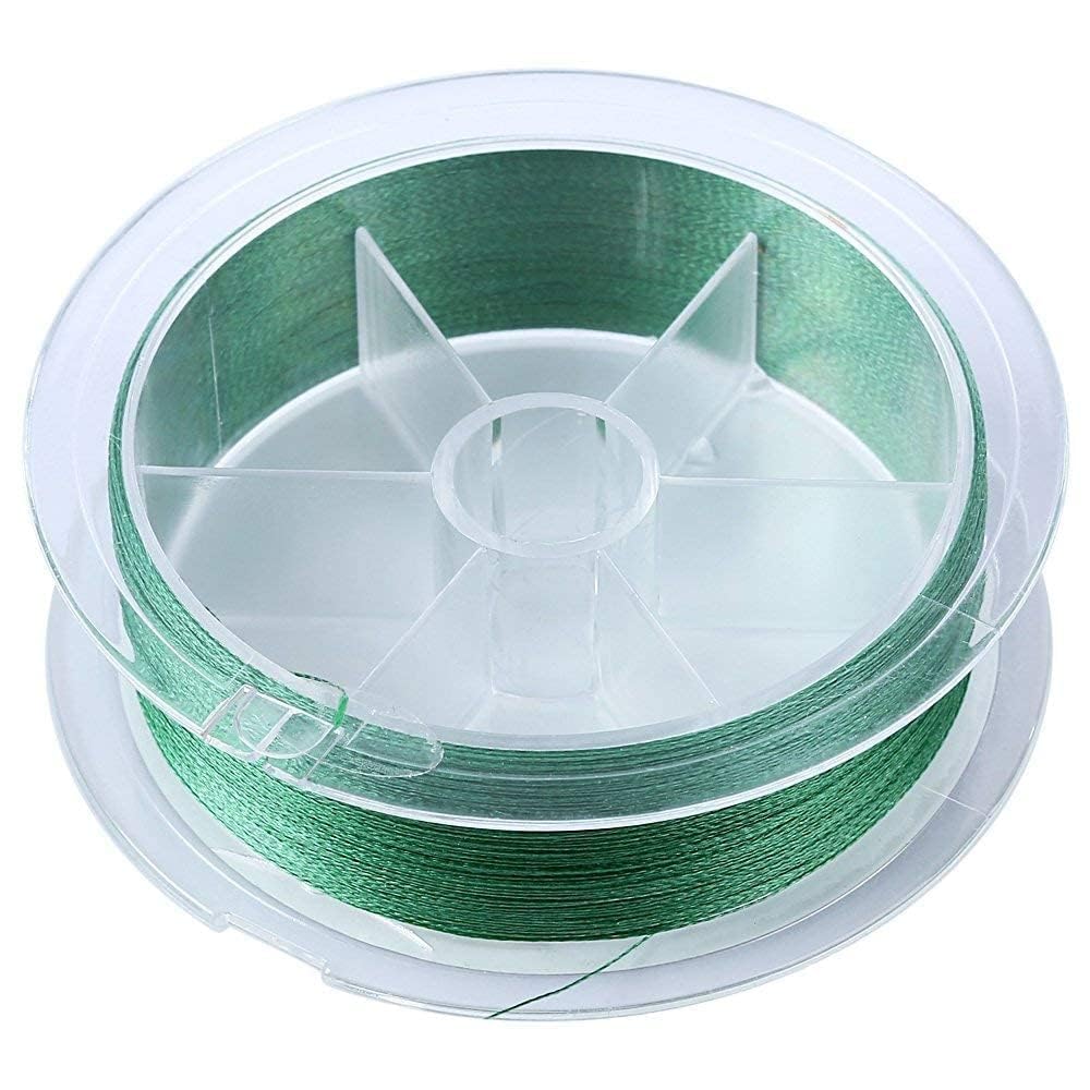 Gauri Enterprises Strong Durable 0.60mm 70LB 100M PE 4 Strands Monofilament Braided Fishing Line Angling Accessory (Multicolor, Max Tension 31.7KG) 1