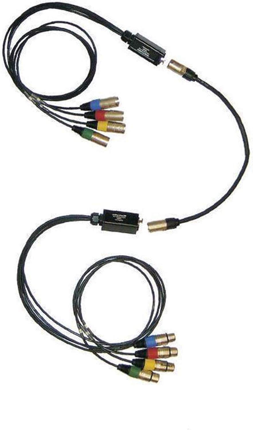 2 Digital Snakes Converts DMX - Cat5 Includes (4) 5 Pin Female (4) 5 Pin Male