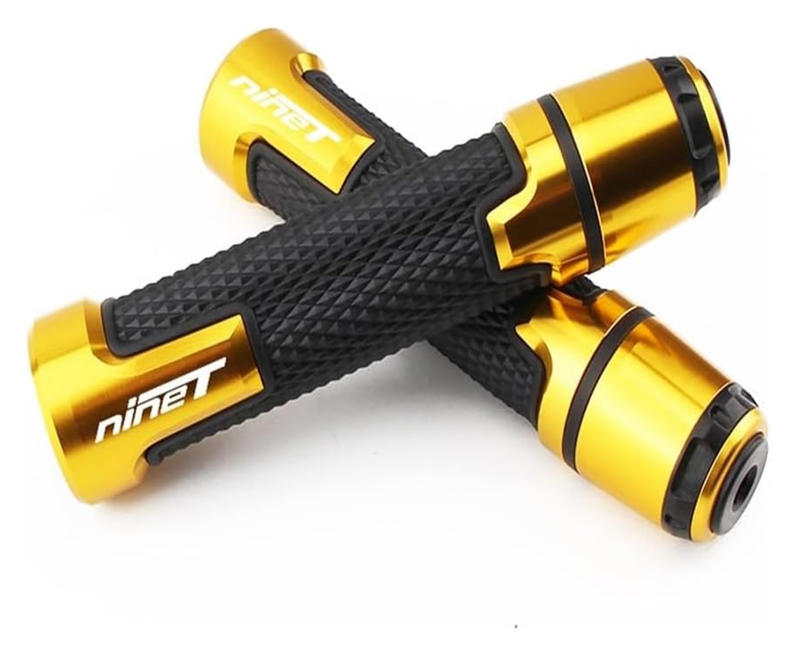 pour BM&W pour NINET pour R Nine pour T RnineT Pure/Cafe Racer/Scr 2014-2022 Poignées De Guidon Moto Poignées Antidérapantes en Caoutchouc 7/8" 22mm Extrémité du Guidon(Gold)