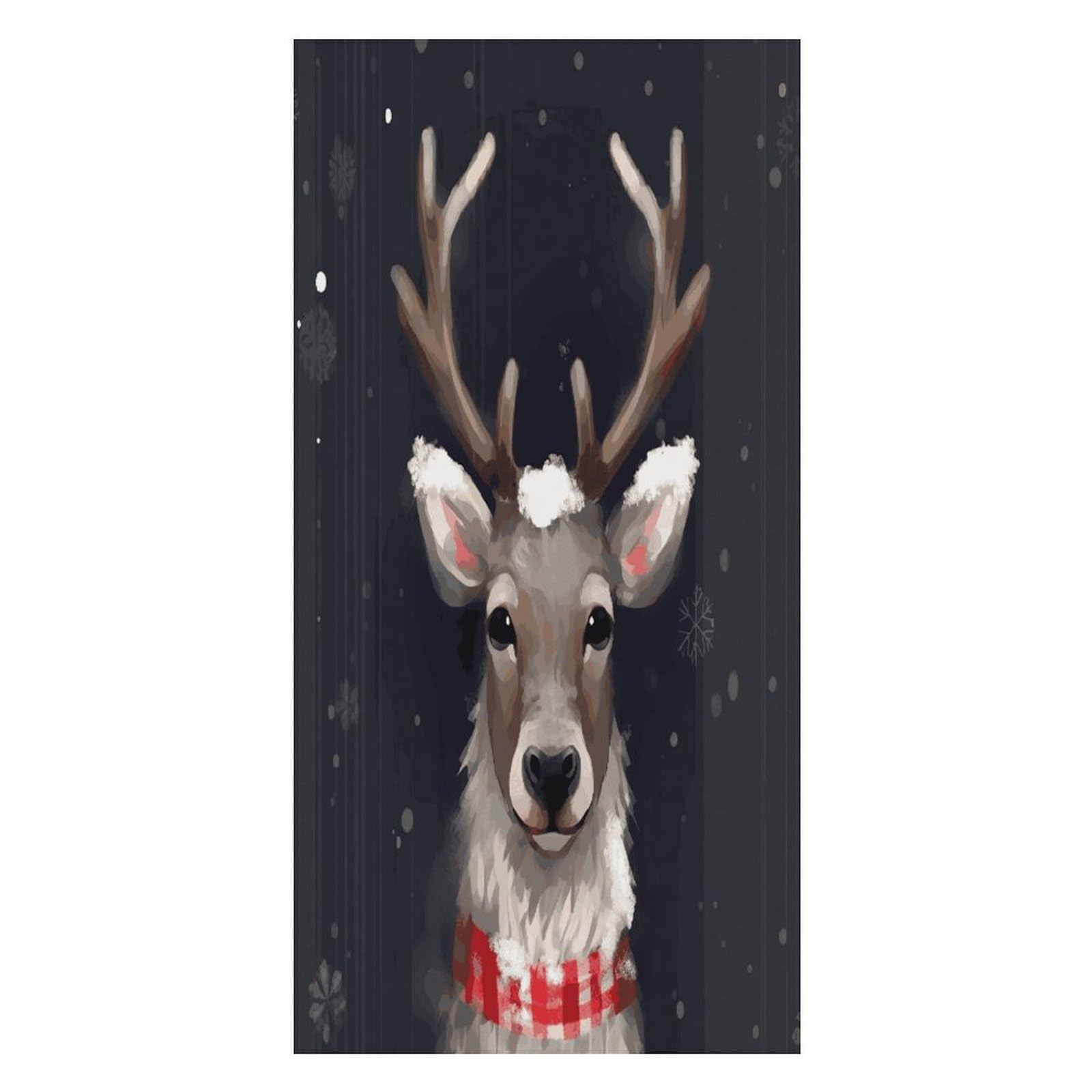 FekiLoot Reindeer Beach Towel Oversized Bath Towel Ultra Soft Pool Towel Cozy Swim Towel Silky Lounge Towel Quick Dry Travel Towel Gentle Absorbent Towel for Adults Women Men
