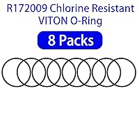 Vista 2 de Paquete de 8 juntas tóricas de repuesto exacto Pentair R172009 para tapa – Compatible con alimentador automático de cloro Pentair Rainbow modelos