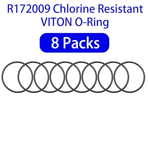 Miniatura 2 de Paquete de 8 juntas tóricas de repuesto exacto Pentair R172009 para tapa Compatible con alimentador automático de cloro Pentair Rainbow modelos 300