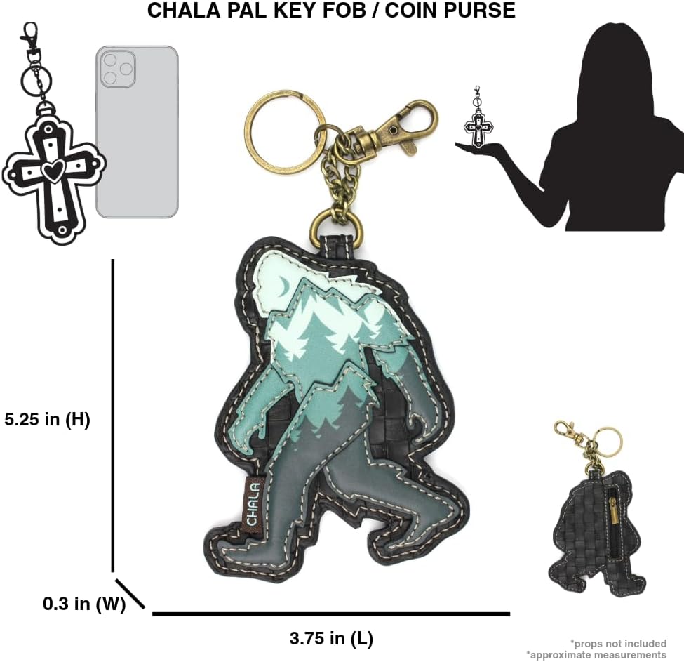 CHALA Women's Decorative Key Fob/Coin Purse Accessory - Image 3
