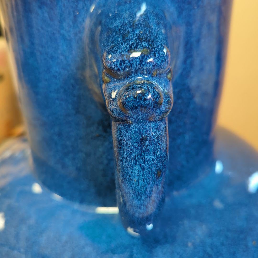 Amazon.co.jp: 信楽焼生子釉象鼻耳付花瓶 : ホビー 